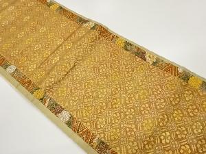 襷に花模様織出し袋帯